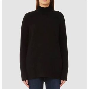 Polo Ralph Lauren Mock Neck Wool/Cashmere Black Sweater